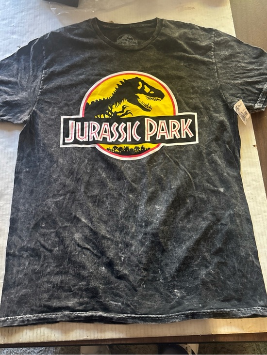 Universal Studio Other - UNIVERSAL STUDIOS NWT Jurassic Park Graphic Tee - Black Tie Dye Stone